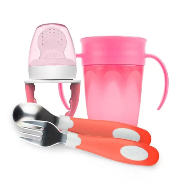 Dr. Brown's Designed to Nourish, Fresh Firsts Silicone Feeder, Pink, One Size