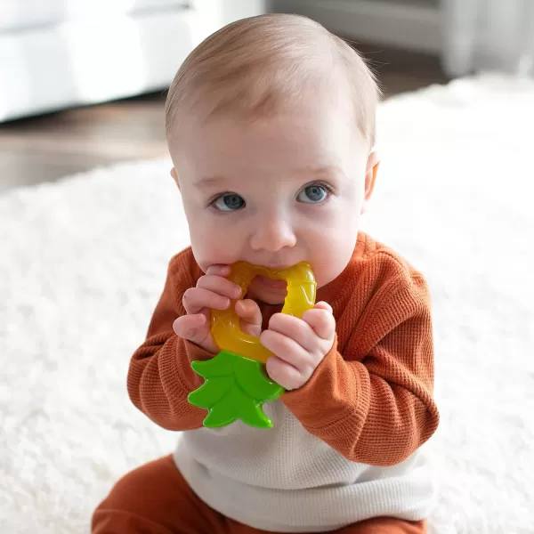 Dr. Brown's Flexees Friends Silicone Teether Purple Octopus Dr. Brown’s Flexees Beaded Teether Rings,100% Silicone,Soft &amp; Easy to Hold,Encourages Self-Soothe,3 Pack, Pink, White, BPA Free 3m+