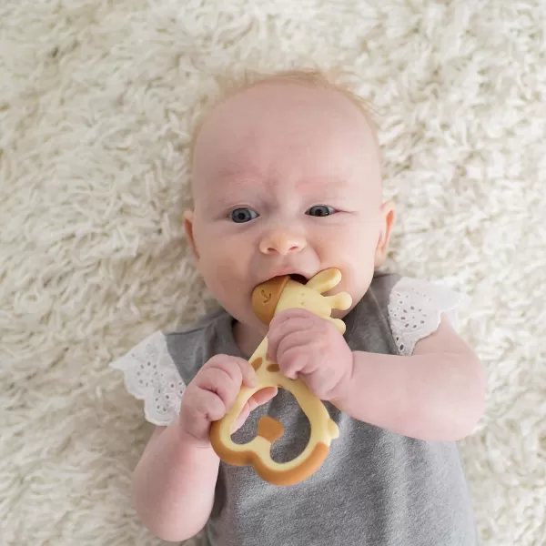 Dr. Brown's Flexees Friends Silicone Teether Purple Octopus Dr. Brown’s Flexees Beaded Teether Rings,100% Silicone,Soft &amp; Easy to Hold,Encourages Self-Soothe,3 Pack, Pink, White, BPA Free 3m+