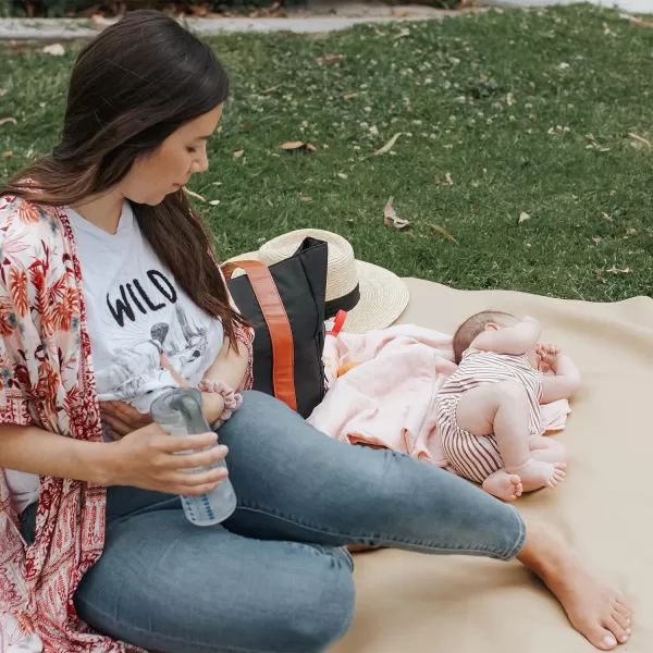 Dr. Brown’s Lanolin + Nipple Balm with Manual Breast Pump with SoftShape Silicone Shields and Anti-Colic Baby Bottle