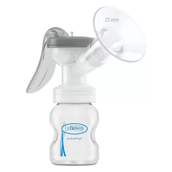 Dr. Brown’s Lanolin + Nipple Balm with Manual Breast Pump with SoftShape Silicone Shields and Anti-Colic Baby Bottle