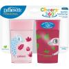 imageDr Browns Milestones Cheers 360 Cup Spoutless Transition Cup Travel Friendly ampamp LeakFree Sippy Cup Blue Alligator 10 oz300 mL2Pack Pink  Red Animals  10 oz