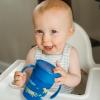 imageDr Browns Milestones Cheers 360 Cup Spoutless Transition Cup Travel Friendly ampamp LeakFree Sippy Cup Blue Alligator 10 oz300 mL7oz Cup with Handles  Blue Animals