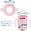 imageDr Browns Milestones Cheers 360 Cup Spoutless Transition Cup Travel Friendly ampamp LeakFree Sippy Cup Blue Alligator 10 oz300 mL7oz Cup with Handles  Pink Animals