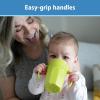 imageDr Browns Milestones Cheers 360 Cup Spoutless Transition Cup with Handles for Easy Grip ampamp LeakFree Learning Pink 7oz200mL 6m Colors May Vary1 Pack  7 oz  Green with Handles