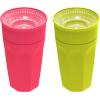 imageDr Browns Milestones Cheers 360 Cup Spoutless Transition Cup with Handles for Easy Grip ampamp LeakFree Learning Pink 7oz200mL 6m Colors May Vary2 Pack  10 oz  Pink  Green