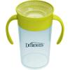 imageDr Browns Milestones Straw to 360 Cup Set Convertible Toddler Training Cup Set with Interchangeable Silicone Straw and 360 Degree Cup Lids Blue Green 10 oz300 mL BPA Free 9m 2 PackGreen Blue