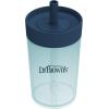 imageDr Browns Milestones Straw to 360 Cup Set Convertible Toddler Training Cup Set with Interchangeable Silicone Straw and 360 Degree Cup Lids Blue Green 10 oz300 mL BPA Free 9m 2 PackGreen Blue