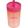 imageDr Browns Milestones Straw to 360 Cup Set Convertible Toddler Training Cup Set with Interchangeable Silicone Straw and 360 Degree Cup Lids Blue Green 10 oz300 mL BPA Free 9m 2 PackCoral Pink