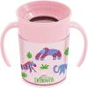 7oz Cup with Handles  Pink Animals