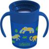 7oz Cup with Handles  Blue Animals