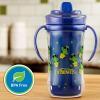 imageDr Browns Milestones Hard Spout Insulated Sippy Cup with Handles Blue 10 oz 2 Pack 12mBlue