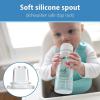 imageDr Browns Milestones Narrow Sippy Bottle 100 Silicone Soft Sippy Spout 8oz250mL Flamingo ampamp Bunny 6m1 Pack  Flamingo