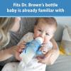 imageDr Browns Milestones Narrow Sippy Spout Bottle with 100 Silicone Handles EasyGrip Handles with Soft Sippy Spout 8oz250mL Black ampamp Ecru 2 Count Pack of 1 6m1 Pack  Gray