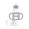 imageDr Browns Milestones Narrow Sippy Spout Bottle with 100 Silicone Handles EasyGrip Handles with Soft Sippy Spout 8oz250mL Black ampamp Ecru 2 Count Pack of 1 6m2 Pack  Light Blue  Gray