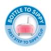 imageDr Browns Milestones WideNeck Sippy Spout Bottle with 100 Silicone Handles EasyGrip Handles with Soft Sippy Spout 9oz270mL Green ampamp Gray 2Pack 6m1 Pack  Light Blue