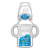 imageDr Browns Milestones WideNeck Sippy Spout Bottle with 100 Silicone Handles EasyGrip Handles with Soft Sippy Spout 9oz270mL Green ampamp Gray 2Pack 6m1 Pack  Gray