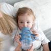 imageDr Browns Milestones WideNeck Sippy Spout Bottle with 100 Silicone Handles EasyGrip Handles with Soft Sippy Spout 9oz270mL Green ampamp Gray 2Pack 6m1 Pack  Light Blue