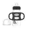 imageDr Browns Milestones WideNeck Sippy Spout Bottle with 100 Silicone Handles EasyGrip Handles with Soft Sippy Spout 9oz270mL Green ampamp Gray 2Pack 6m2 Pack  Black  Ecru