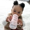 imageDr Browns Milestones WideNeck Sippy Spout Bottle with 100 Silicone Handles EasyGrip Handles with Soft Sippy Spout 9oz270mL Green ampamp Gray 2Pack 6m2 Pack  Light Pink  Ecru