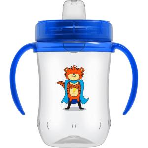 imageDr Browns Transition Sippy Cup with Soft Spout  Pink  6oz  6m9 oz  Blue