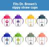 imageDr Browns Babys First Straw Cup Straw Replacement Kit with One Straw and One Cleaning Brush BPA Free