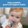 imageDr Browns InfanttoToddler Training Toothbrush Set Blue Elephant with FluorideFree Apple Pear Baby Toothpaste 03 years1 Pack  Blue Elephant