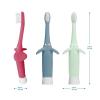 imageDr Browns InfanttoToddler Training Toothbrush Set Blue Elephant with FluorideFree Apple Pear Baby Toothpaste 03 years1 Pack  Blue Elephant