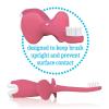 imageDr Browns InfanttoToddler Training Toothbrush Set Blue Elephant with FluorideFree Apple Pear Baby Toothpaste 03 years1 Pack  Pink Elephant