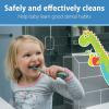 imageDr Browns InfanttoToddler Training Toothbrush Set Blue Elephant with FluorideFree Apple Pear Baby Toothpaste 03 yearsBlue Elephant with Toothpaste