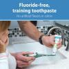 imageDr Browns InfanttoToddler Training Toothbrush Set Blue Elephant with FluorideFree Apple Pear Baby Toothpaste 03 yearsMint Elephant with Toothpaste