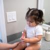 imageDr Browns InfanttoToddler Training Toothbrush Set Blue Elephant with FluorideFree Apple Pear Baby Toothpaste 03 yearsPink Elephant with Toothpaste