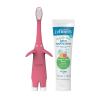 imageDr Browns InfanttoToddler Training Toothbrush Set Blue Elephant with FluorideFree Apple Pear Baby Toothpaste 03 yearsPink Elephant with Toothpaste