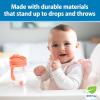imageDr Browns Milestones Babys First Straw Cup Training Cup with Weighted Straw 9oz270mL Coral BPA Free 6mCoral