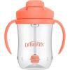 imageDr Browns Milestones Babys First Straw Cup Training Cup with Weighted Straw 9oz270mL Coral BPA Free 6mCoral