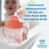 imageDr Browns Milestones Babys First Straw Cup Training Cup with Weighted Straw 9oz270mL Coral BPA Free 6mCoral
