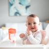 imageDr Browns Milestones Babys First Straw Cup Training Cup with Weighted Straw 9oz270mL Coral BPA Free 6mCoral