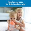 imageDr Browns Milestones Babys First Straw Cup Training Cup with Weighted Straw 9oz270mL Coral BPA Free 6mCoral