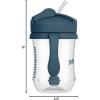 imageDr Browns Milestones Babys First Straw Cup Training Cup with Weighted Straw 9oz270mL Coral BPA Free 6mDark Blue  Vintage Yellow