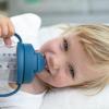 imageDr Browns Milestones Babys First Straw Cup Training Cup with Weighted Straw 9oz270mL Coral BPA Free 6mDark Blue