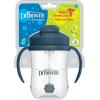 imageDr Browns Milestones Babys First Straw Cup Training Cup with Weighted Straw 9oz270mL Coral BPA Free 6mDark Blue