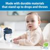 imageDr Browns Milestones Babys First Straw Cup Training Cup with Weighted Straw 9oz270mL Coral BPA Free 6mDark Blue