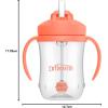 imageDr Browns Milestones Babys First Straw Cup Training Cup with Weighted Straw 9oz270mL Coral BPA Free 6mOlive Green  Coral