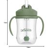 imageDr Browns Milestones Babys First Straw Cup Training Cup with Weighted Straw 9oz270mL Coral BPA Free 6mOlive Green