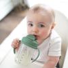 imageDr Browns Milestones Babys First Straw Cup Training Cup with Weighted Straw 9oz270mL Coral BPA Free 6mOlive Green