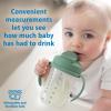 imageDr Browns Milestones Babys First Straw Cup Training Cup with Weighted Straw 9oz270mL Coral BPA Free 6mOlive Green
