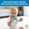 imageDr Browns Milestones Babys First Straw Cup Training Cup with Weighted Straw 9oz270mL Coral BPA Free 6mOlive Green