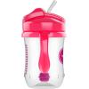 imageDr Browns Milestones Babys First Straw Cup Training Cup with Weighted Straw 9oz270mL Coral BPA Free 6mPink  Purple
