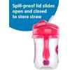 imageDr Browns Milestones Babys First Straw Cup Training Cup with Weighted Straw 9oz270mL Coral BPA Free 6mPink  Purple