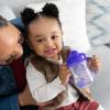 imageDr Browns Milestones Babys First Straw Cup Training Cup with Weighted Straw 9oz270mL Coral BPA Free 6mPink  Purple